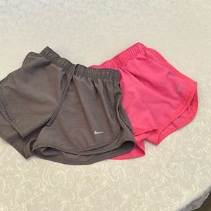 Nike running shorts 2 each size S